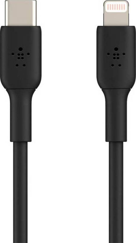 Кабель Belkin PVC USB Type-C - Lightning (M/M), 1 м, Black (CAA003BT1MBK)