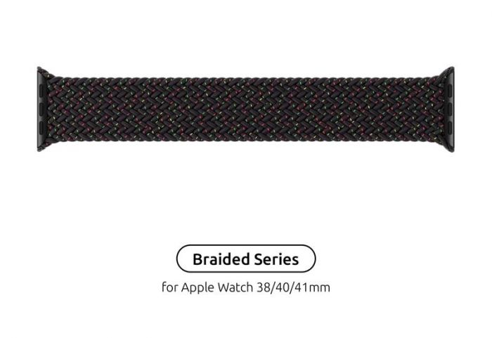 Ремінець Armorstandart Braided Solo Loop для Apple Watch 38mm/40mm/41mm Black Unity Size 2 (120 mm) (ARM64894)