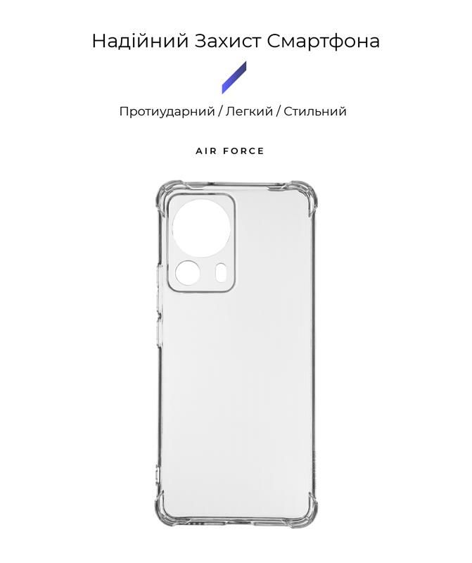 Чохол-накладка Armorstandart Air Force для Xiaomi 13 Lite 5G Camera cover Transparent (ARM66506)