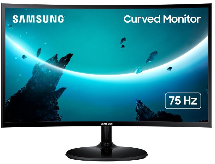 Монiтор Samsung 24" LS24C360 (LS24C360EAIXCI) Curved VA Black