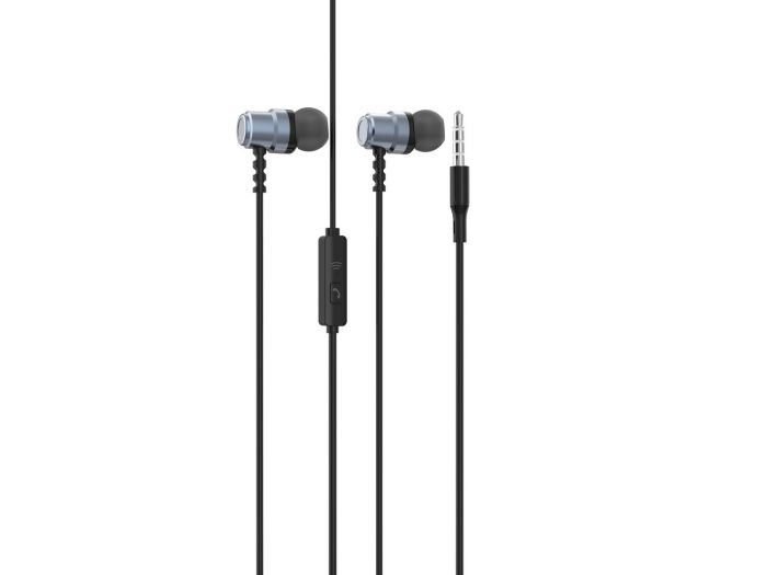 Гарнітура SkyDolphin SR28 Metal with mic Gray (HF-000471)