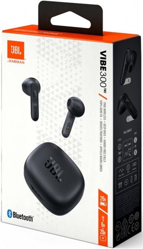 Bluetooth-гарнітура JBL Vibe 300TWS Black (JBLV300TWSBLKEU)