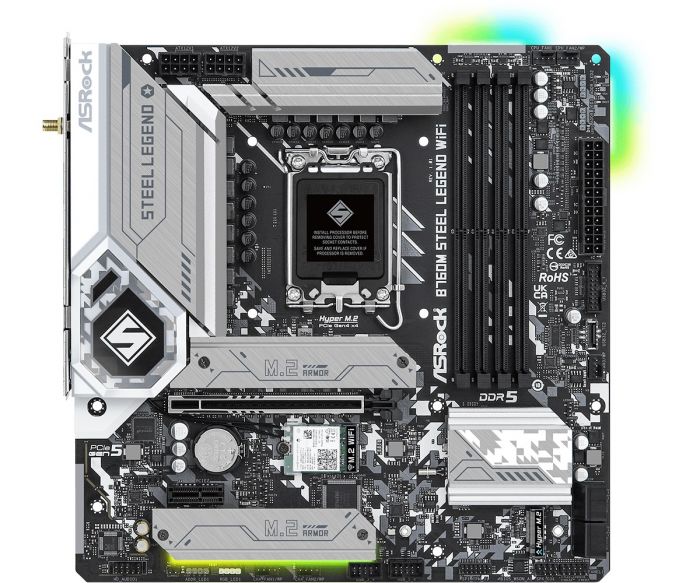 Материнська плата ASRock B760M Steel Legend WiFi Socket 1700