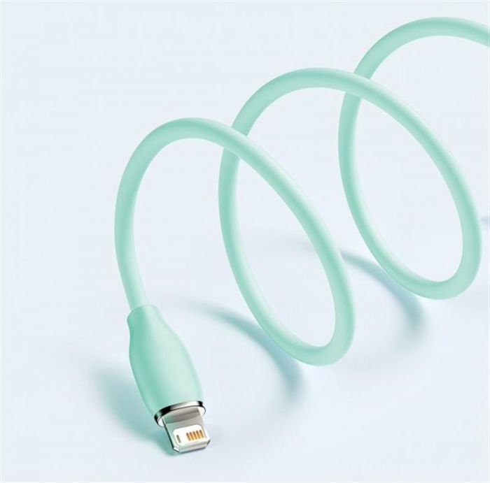 Кабель Baseus Jelly Liquid Silica Gel USB-Lightning, 2.4A, 2м Green (CAGD000106)