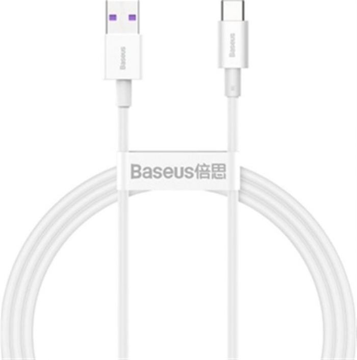 Кабель Baseus Superior USB - USB Type-C (M/M), 3 A, 66 W, 1 м, White (CATYS-02)