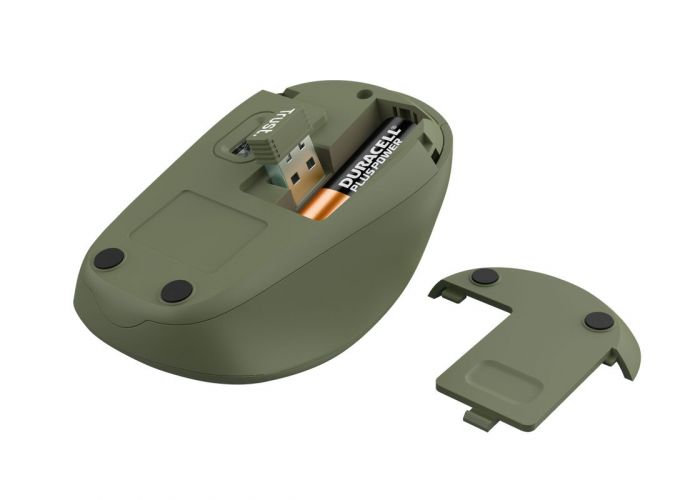 Миша бездротова Trust Yvi+ Silent Eco Green (24552)