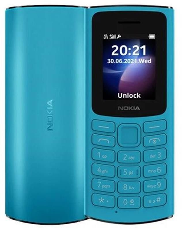 Мобільний телефон Nokia 105 2023 Dual Sim Cyan