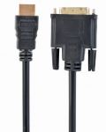 Кабель Cablexpert HDMI - DVI (M/M), 0.5 м, Black (CC-HDMI-DVI-0.5M)