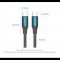 Кабель Vention USB Type-C - USB Type-C TPE Round PD 100W, 5A, 0.5m, Black (COTBD)