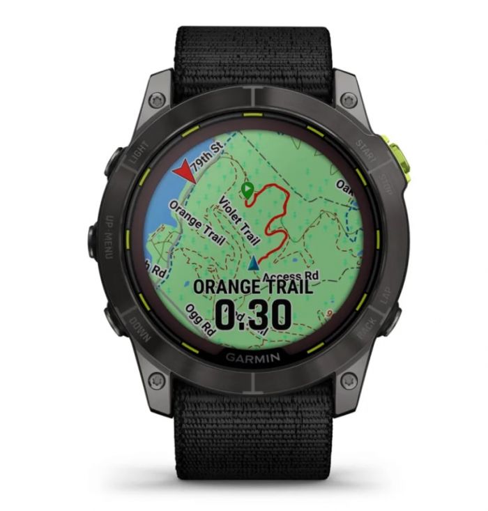 Смарт-годинник Garmin Enduro 2 Sapphire Carbon Gray DLC Titanium with Black UltraFit Nylon Strap (010-02754-13)