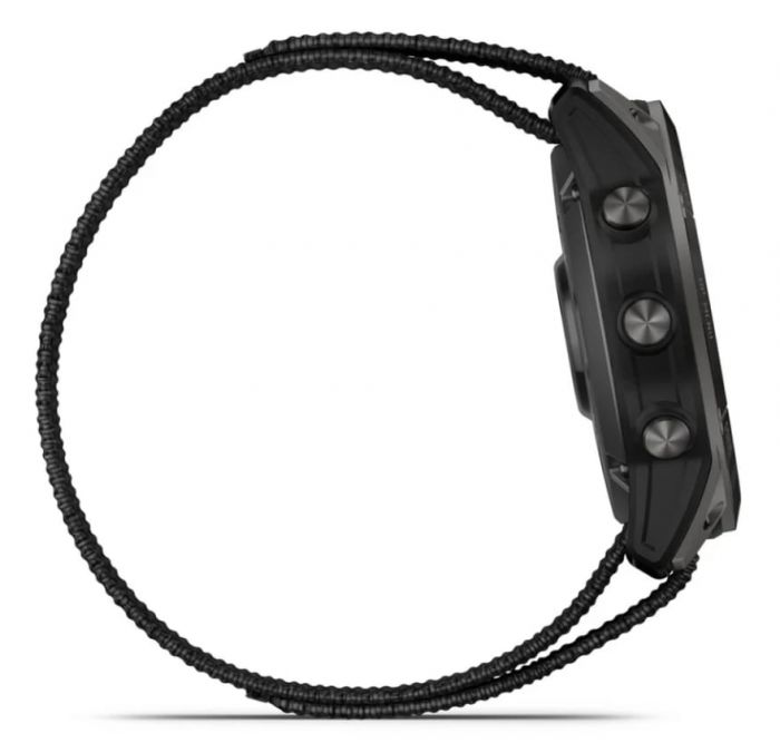 Смарт-годинник Garmin Enduro 2 Sapphire Carbon Gray DLC Titanium with Black UltraFit Nylon Strap (010-02754-13)