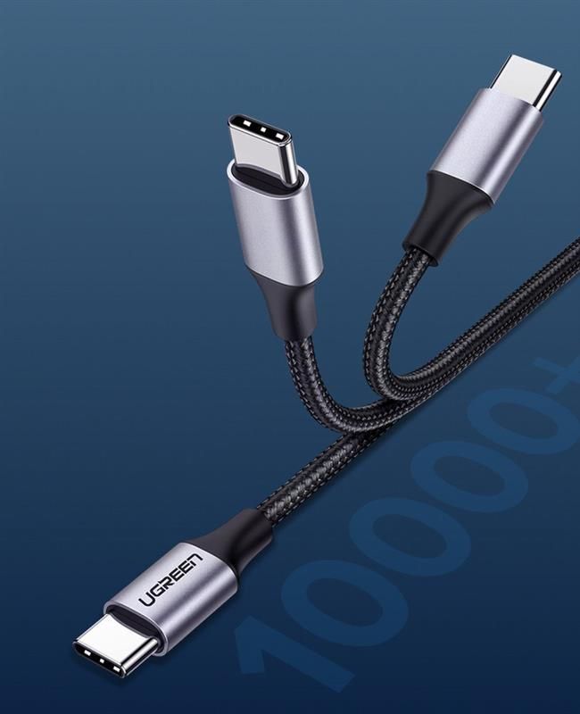 Кабель Ugreen US261 USB Type-C - USB Type-C (M/M), 2 м, Black (50152)