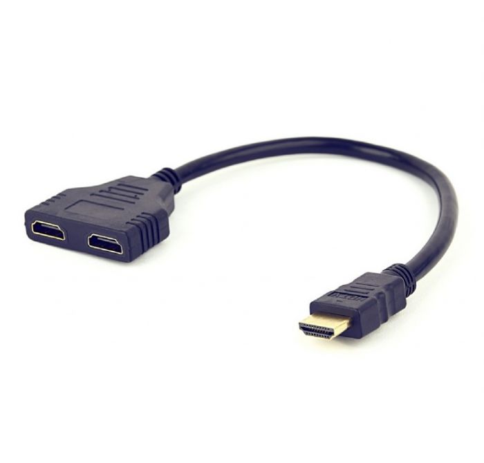 Кабель-розгалужувач Cablexpert HDMI - 2хHDMI (M/F), 0.3 м, Black (DSP-2PH4-04)