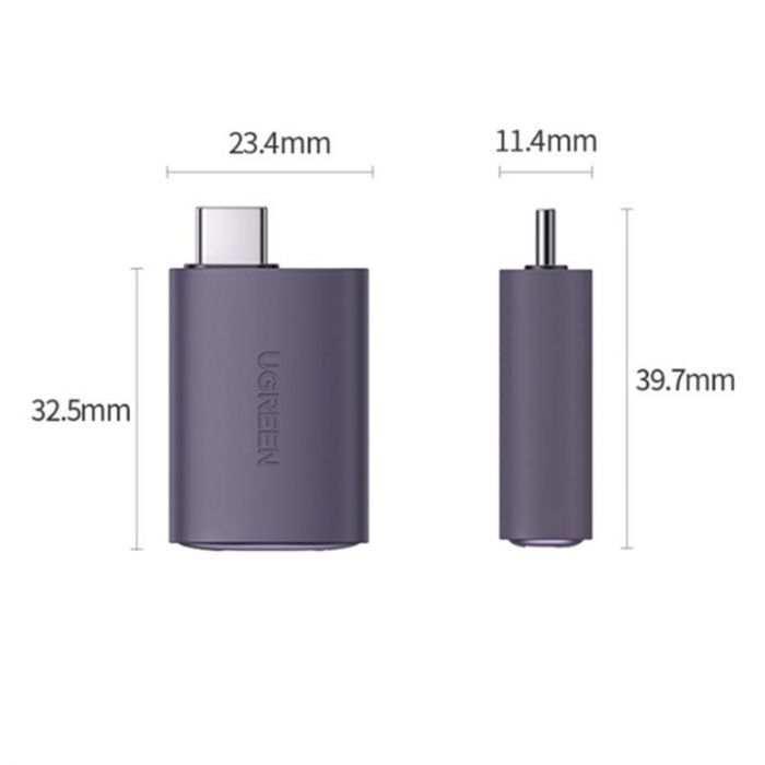 Адаптер Ugreen US320 HDMI - USB Type-C (F/M), Space Gray (70450)