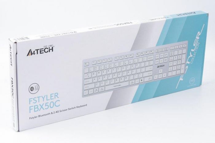 Клавіатура A4Tech Fstyler FBX50C White