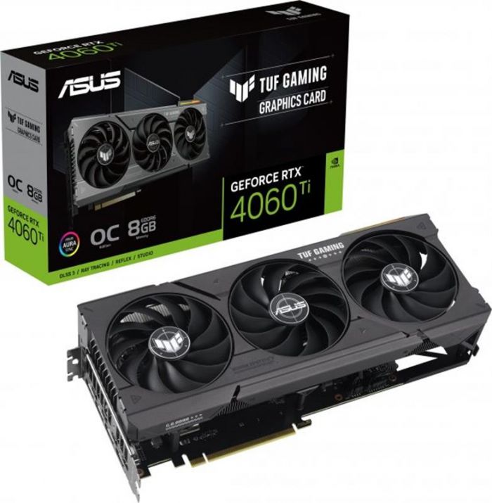 Відеокарта GF RTX 4060 Ti  8GB GDDR6 TUF Gaming OC Asus (TUF-RTX4060TI-O8G-GAMING)