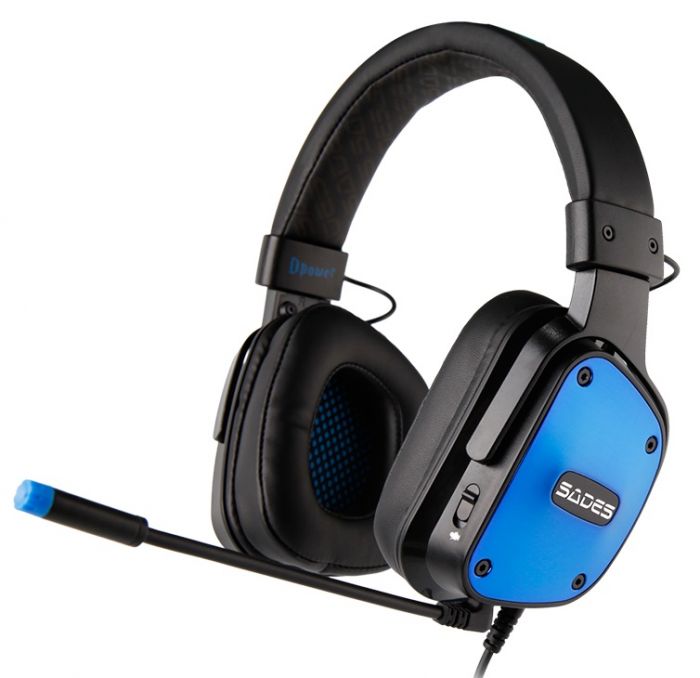 Гарнітура Sades SA-722 Dpower Black/Blue (sa722blj)