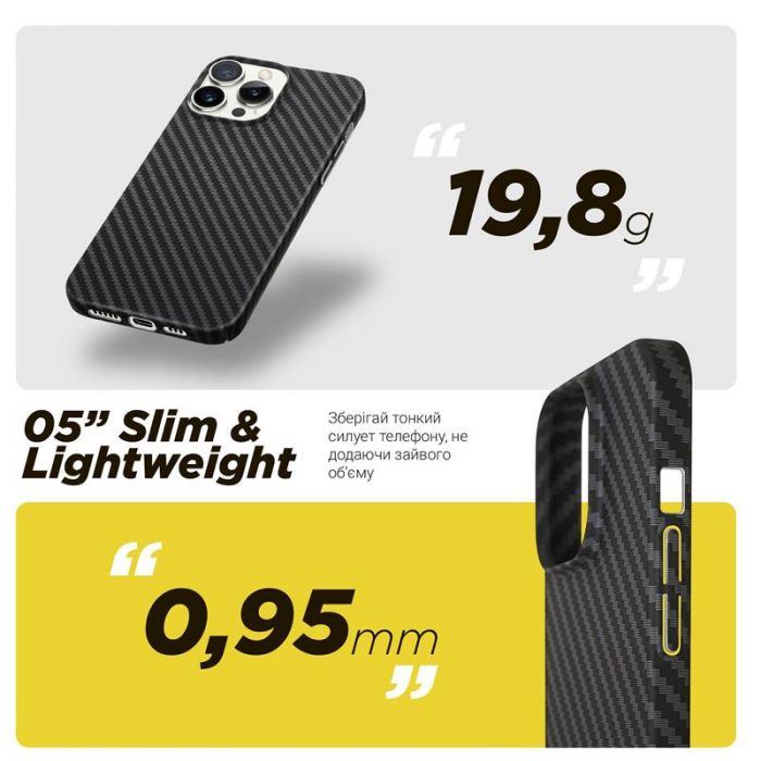 Чохол-накладка Armorstandart LikeCarbon MagCase для Apple iPhone 12 Pro Max Black (ARM66635)