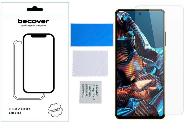 Захисне скло BeCover для Xiaomi Poco X5 Pro 5G Crystal Clear Glass 3D (709251)