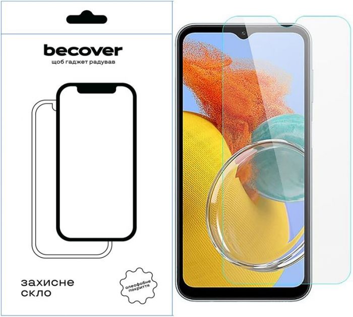 Захисне скло BeCover для Samsung Galaxy M14 SM-M146 Crystal Clear Glass 3D (709259)