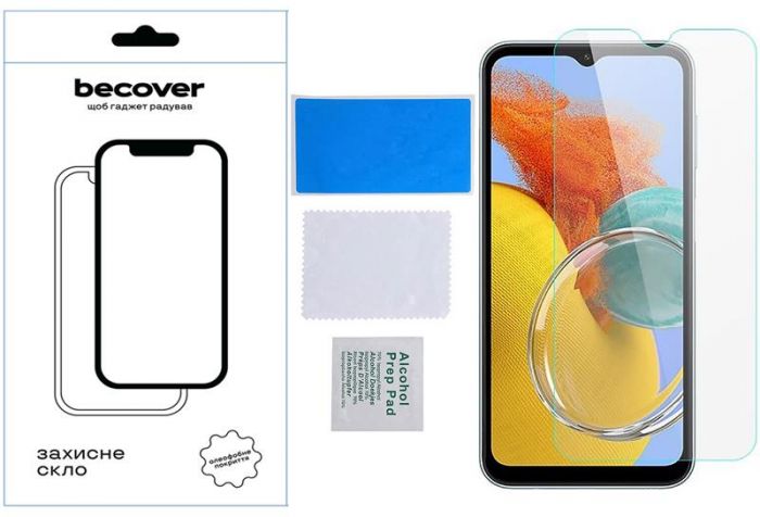 Захисне скло BeCover для Samsung Galaxy M14 SM-M146 Crystal Clear Glass 3D (709259)