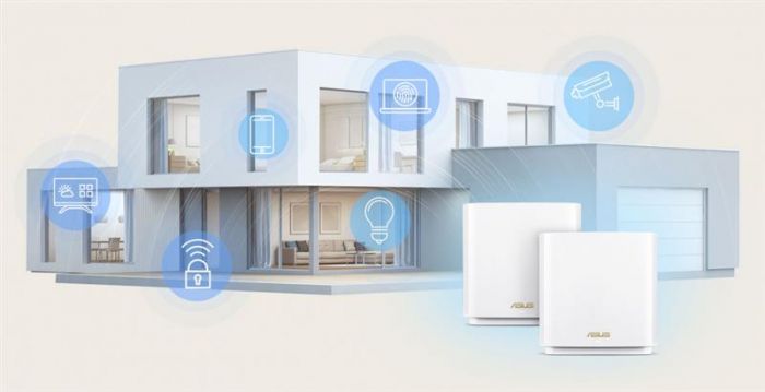 Wi-Fi Mesh-система Asus ZenWiFi XT9 2pk White (90IG0740-MO3B40)
