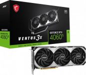 Відеокарта GF RTX 4060 Ti  8GB GDDR6 Ventus 3X OC MSI (GeForce RTX 4060 Ti VENTUS 3X 8G OC)
