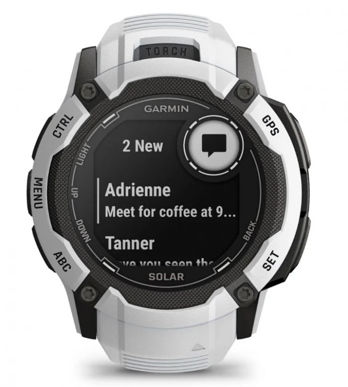 Смарт-годинник Garmin Instinct 2X Solar Whitestone (010-02805-44)