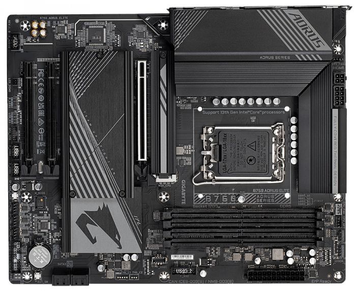 Материнська плата Gigabyte B760 Aorus Elite Socket 1700