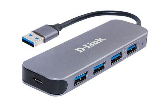 Концентратор USB3.0 D-Link DUB-1340/D1A Black 4хUSB3.0