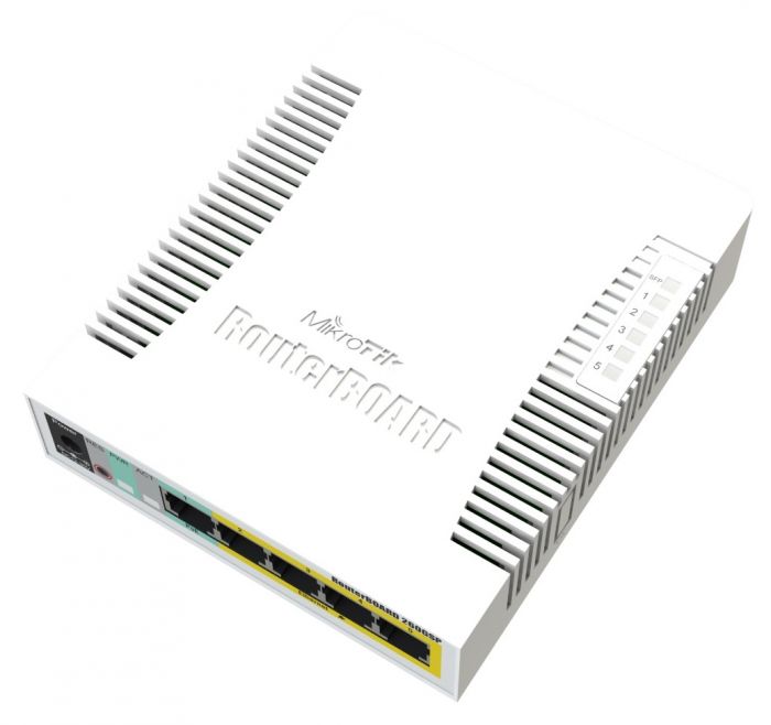 Комутатор MikroTik CSS106-1G-4P-1S (RB260GSP)