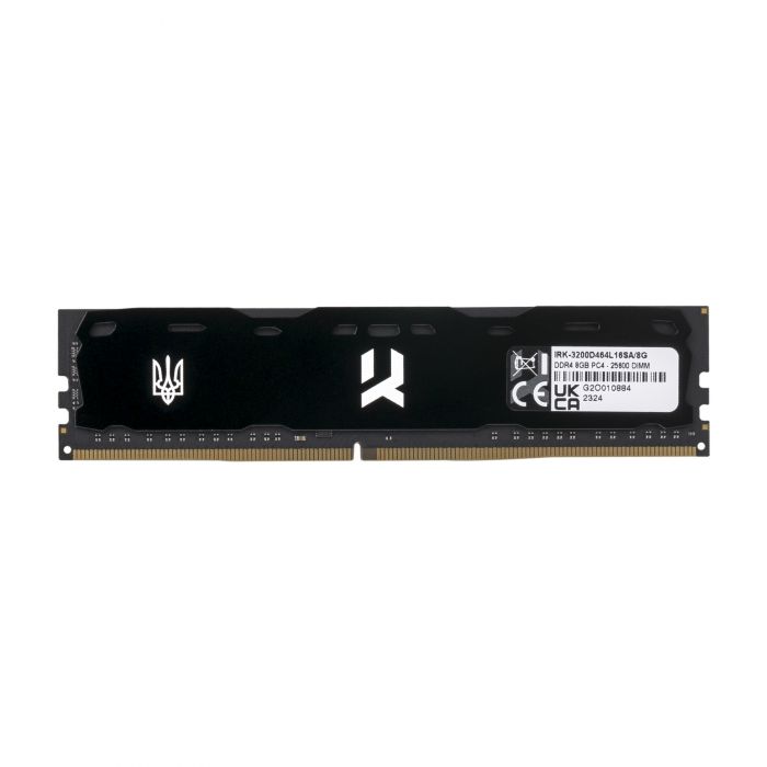 Модуль пам`ятi DDR4 8GB/3200 Goodram UKRAINA IRDM X Black (IRK-3200D464L16SA/8G)