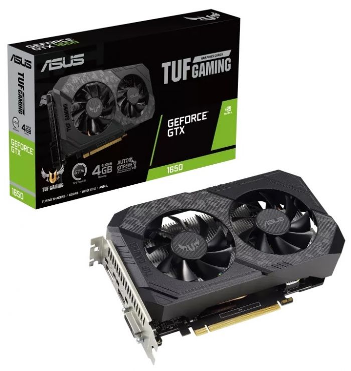 Відеокарта GF GTX 1650 4GB GDDR6 TUF Gaming V2 Asus (TUF-GTX1650-4GD6-P-V2-GAMING)