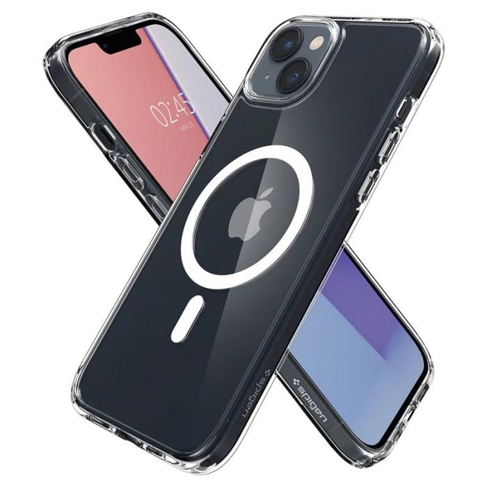 Чохол-накладка Spigen Ultra Hybrid MagFit для Apple iPhone 14 White (ACS05048)