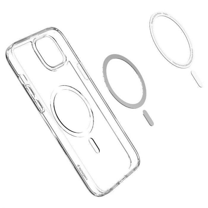Чохол-накладка Spigen Ultra Hybrid MagFit для Apple iPhone 14 White (ACS05048)