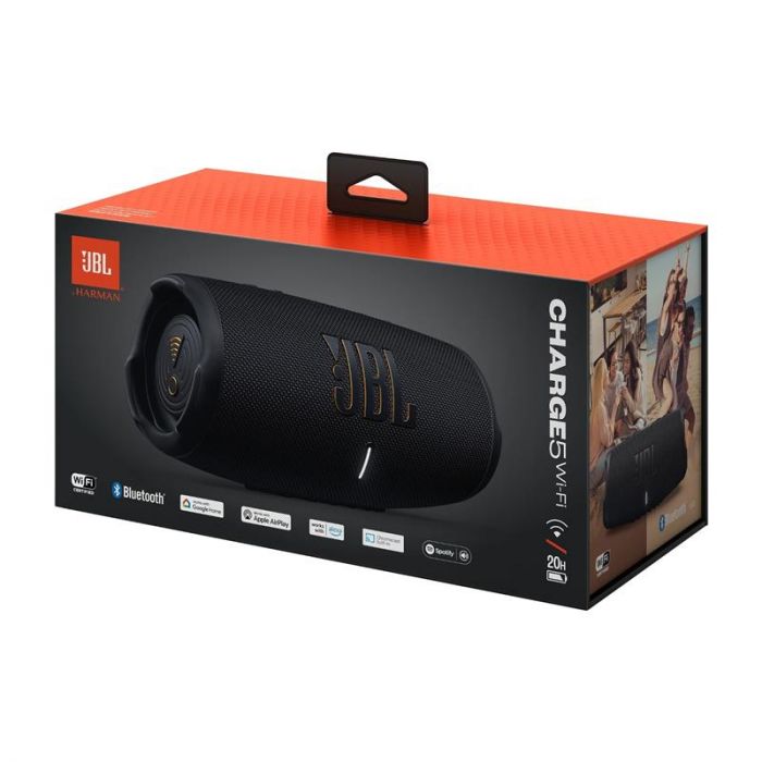 Акустична система JBL Charge 5 Wi-Fi Black (JBLCHARGE5WIFIBLK)