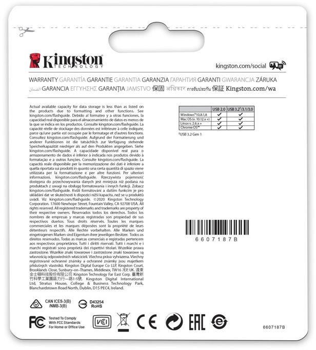 Флеш-накопичувач USB3.2 64GB Kingston DataTraveler Micro (DTMC3G2/64GB)