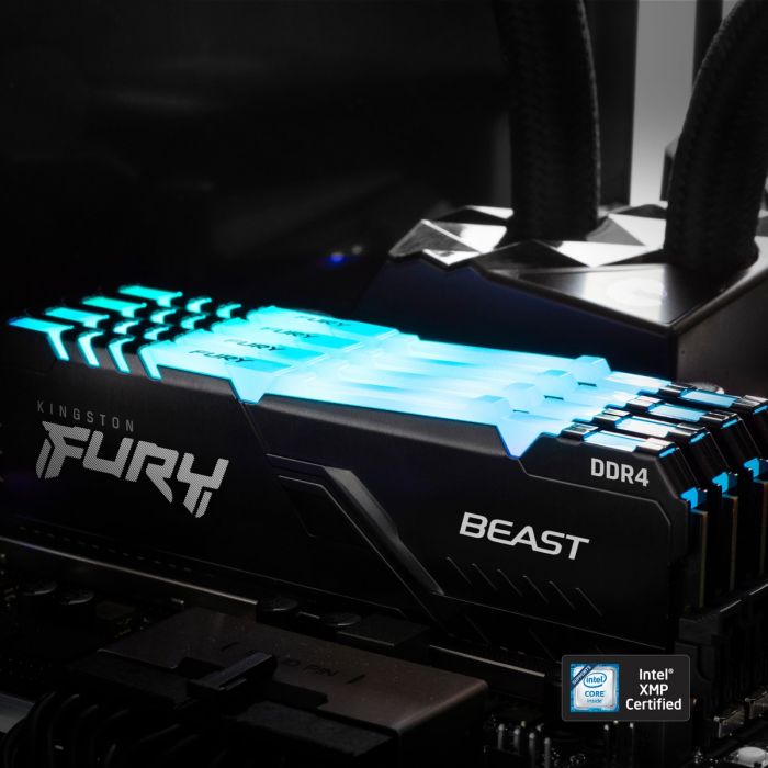 Модуль пам`яті DDR4 2x8GB/3200 Kingston Fury Beast RGB (KF432C16BBAK2/16)