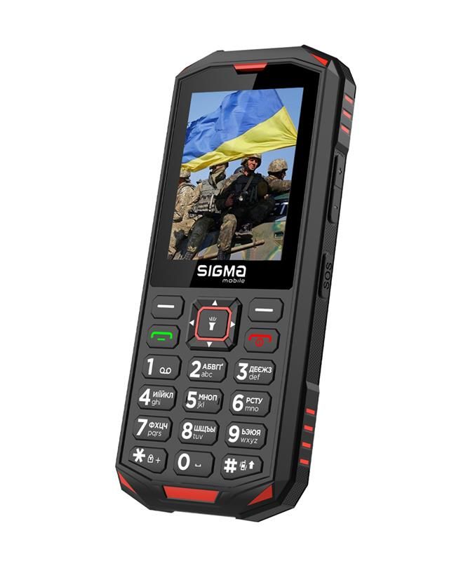 Мобільний телефон Sigma mobile X-treme PA68 Dual Sim Black/Red (4827798466520)