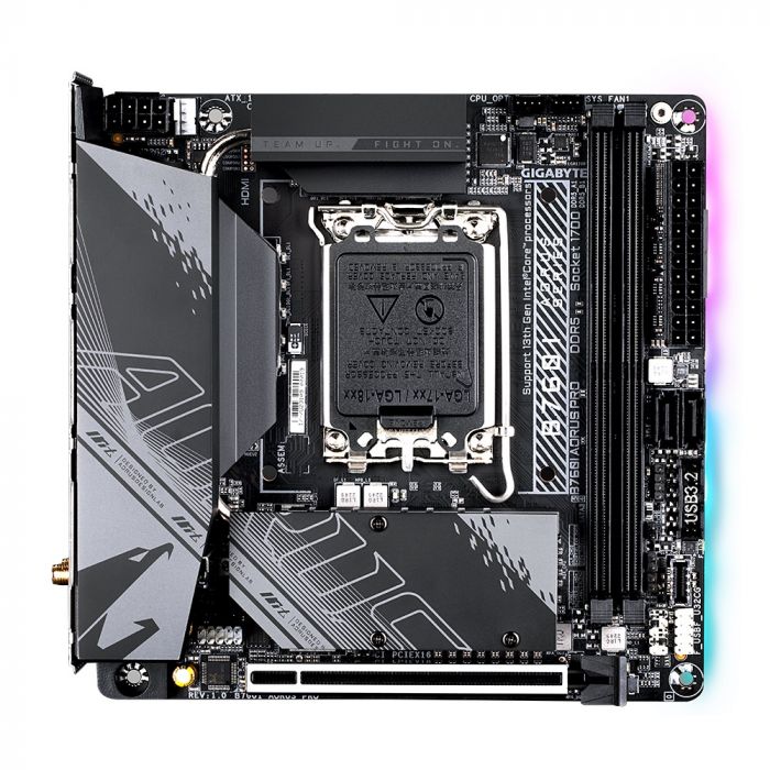 Материнська плата Gigabyte B760I Aorus Pro Socket 1700