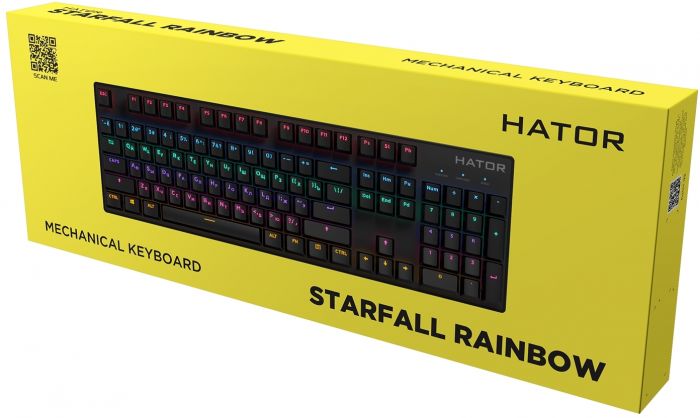 Клавіатура Hator Starfall Outemu Red Ukr Black (HTK-608)