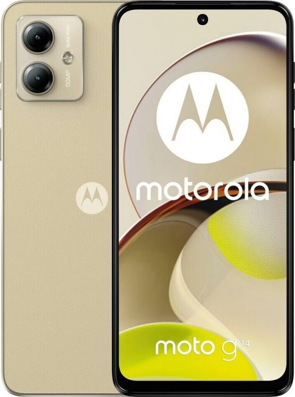 Смартфон Motorola Moto G14 8/256GB Dual Sim Butter Cream (PAYF0041RS)