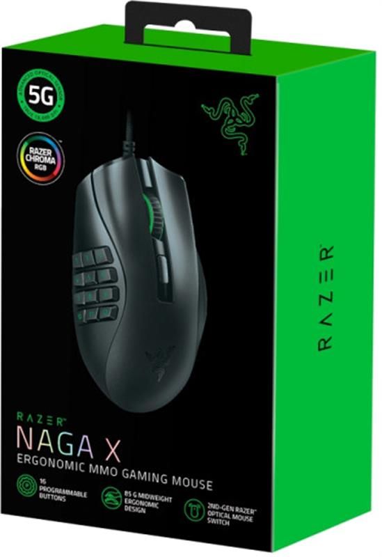 Миша Razer Naga X Black (RZ01-03590100-R3M1) 