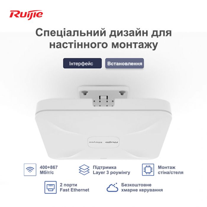 Точка доступу Ruijie Reyee RG-RAP2200(F)