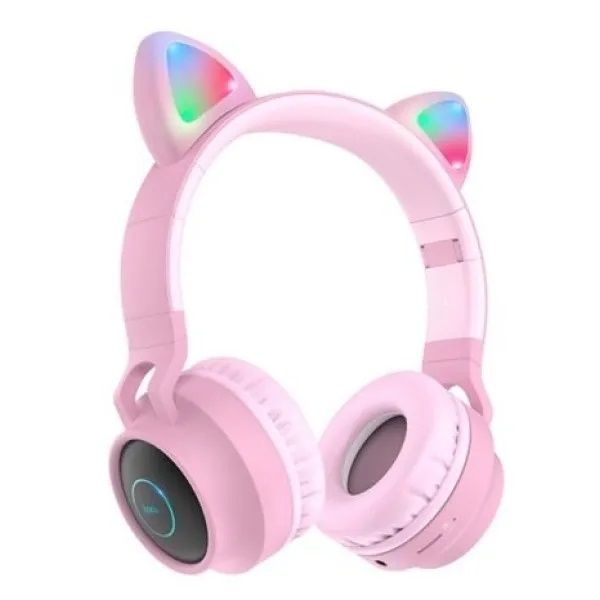 Bluetooth-гарнітура Hoco W27 Cat Ear Pink (W27P)