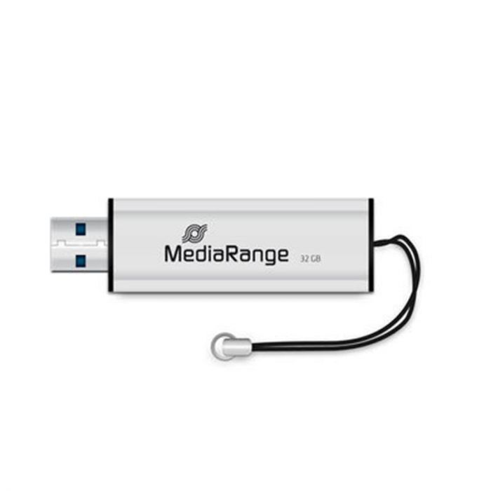 Флеш-накопичувач USB3.0 32GB MediaRange Black/Silver (MR916)