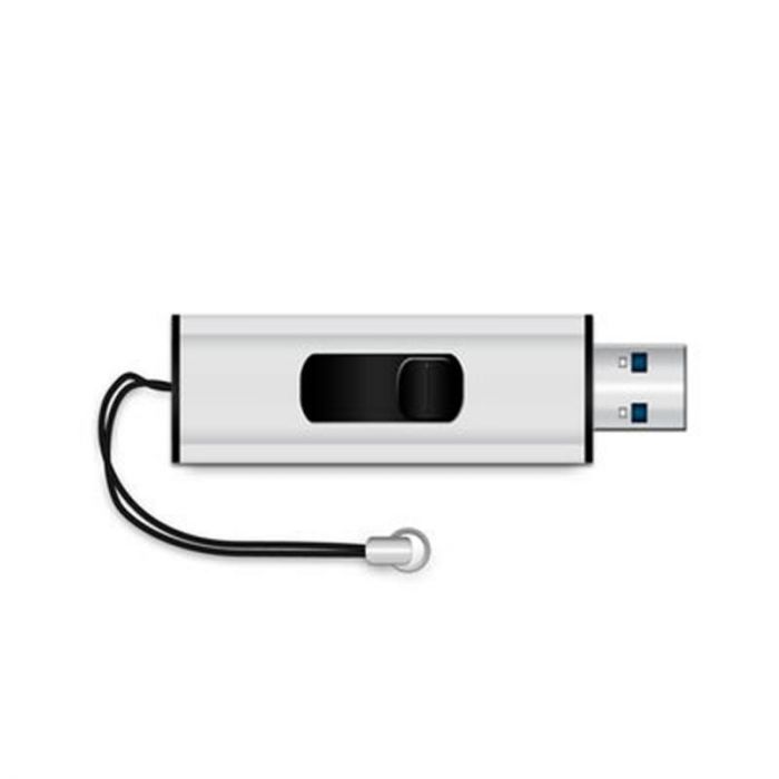 Флеш-накопичувач USB3.0 64GB MediaRange Black/Silver (MR917)