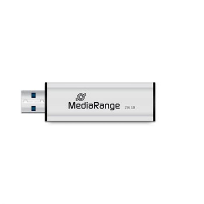 Флеш-накопичувач USB3.0 256GB MediaRange Black/Silver (MR919)