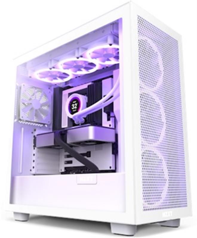 Корпус NZXT H7 Elite RGB White (CM-H71EW-02) без БЖ