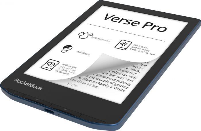 Електронна книга PocketBook 634 Verse Pro Azure (PB634-A-CIS)